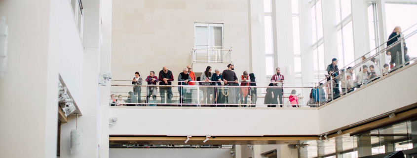 Crowd in Overture Center lobby